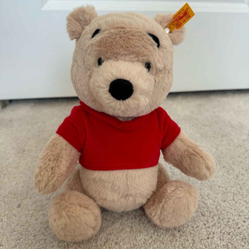 Steiff Disney Winnie The Pooh Bear Handmade Jointed Plush - Picture 11 of 11